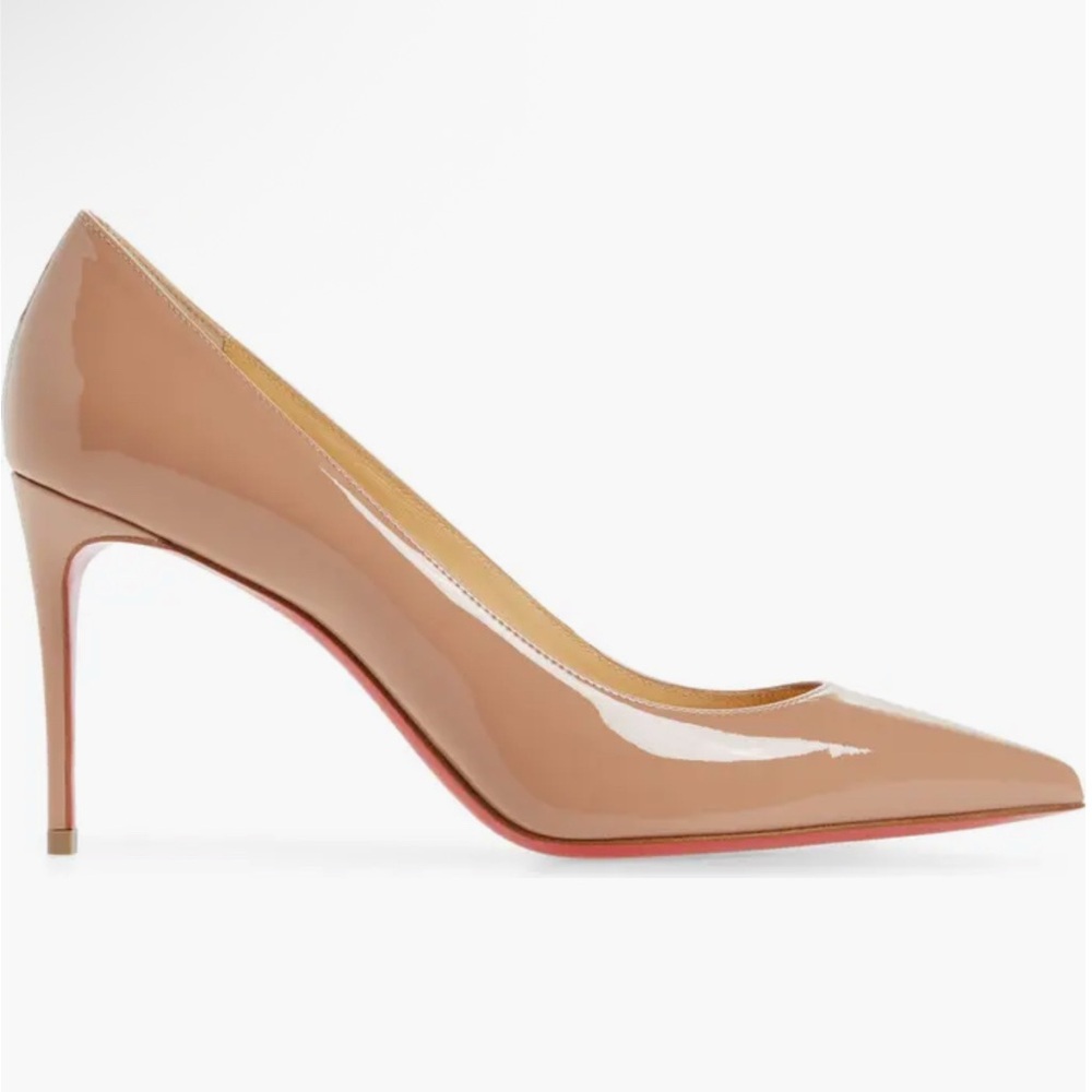 Christian Louboutin Beige Patent Leather Heels